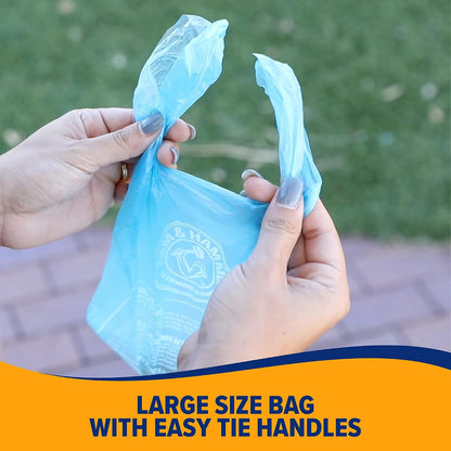 ARM & HAMMER 71041 Easy-Tie Waste Bags, Blue, 75 Count - Pack of 4