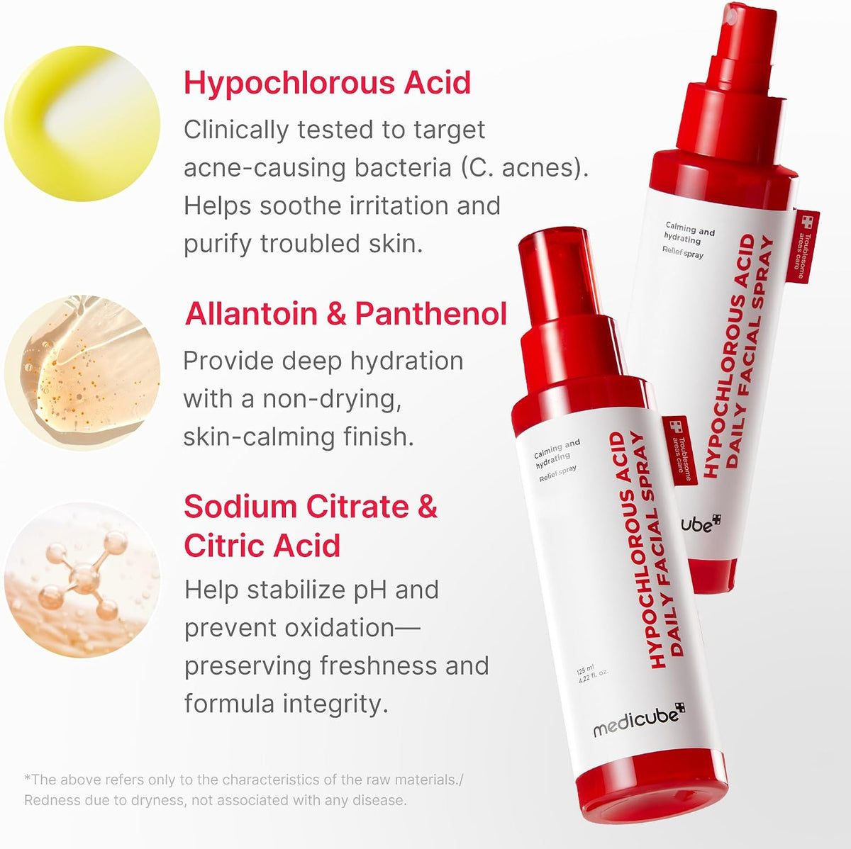 medicube Swipe & Spray Red Duo - Red Succinic Pad & Power Soothing Spray