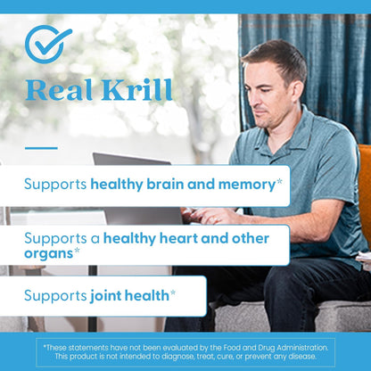 Doctor's BEST Real Krill Oil 350 mg Supplement, 60 Ct Softgels