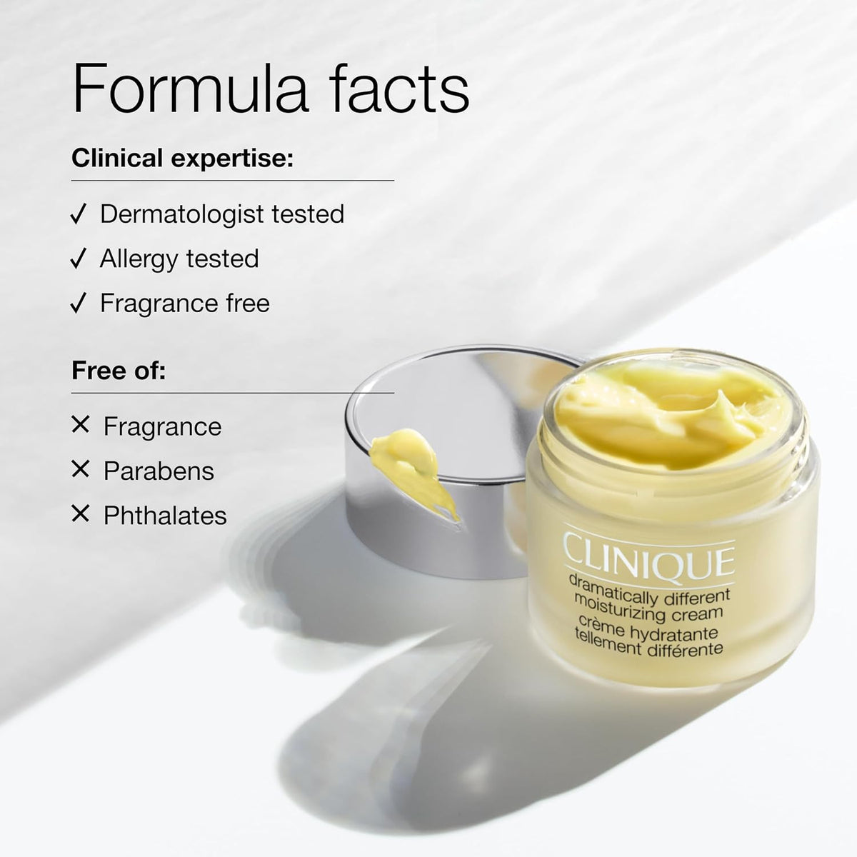 Clinique 3-Step Dramatically Different Moisturizing Hydrating Face Cream | Face Moisturizer For Dry Skin Types, 1.7 Fl Oz