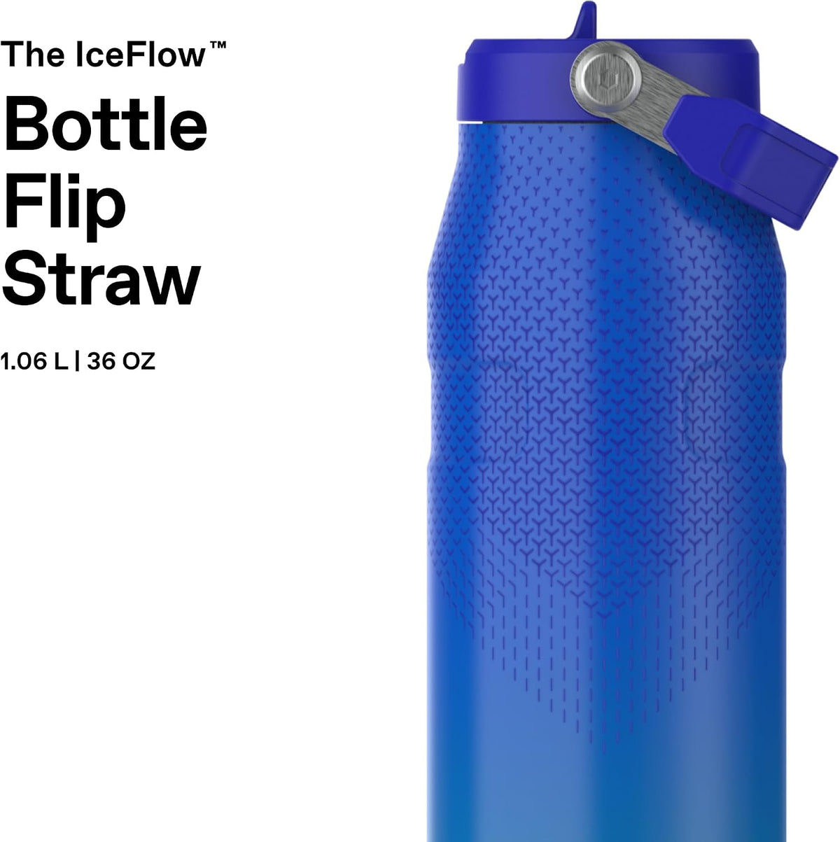 Stanley 1913 Flip Straw Sports Water Bottle 1.06L - Pacific Hypergrip