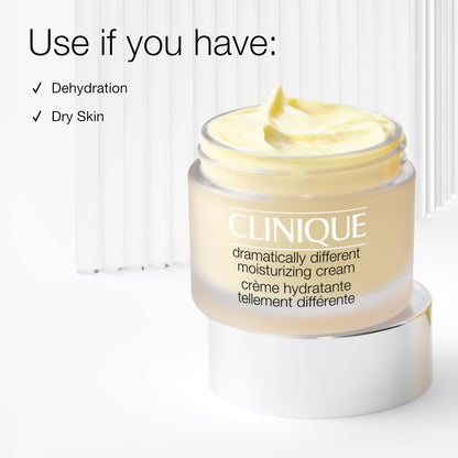 Clinique 3-Step Dramatically Different Moisturizing Hydrating Face Cream | Face Moisturizer For Dry Skin Types, 1.7 Fl Oz