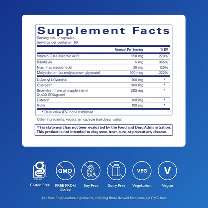 Pure Encapsulations Hist Reset, 120 Capsules