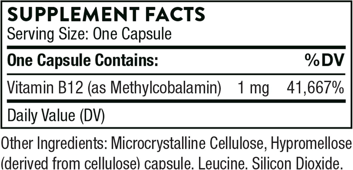 THORNE - 5-MTHF & Vitamin B12 Bundle - Cardiovascular & Nerve Support - 60 Servings