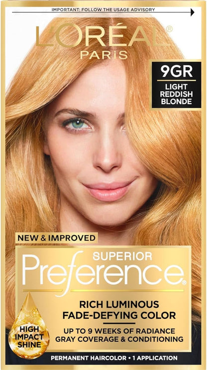 L'Oreal Superior Preference - 9GR Light Reddish Blonde (Warmer) 1 Each (Pack of 3)