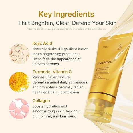 medicube Kojic Acid Wrapping Mask and Jelly Brush Set, Tone & Glow Care