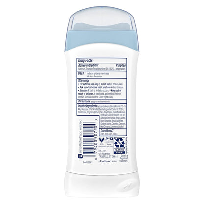 Dove Powder Invisible Solid Anti-Perspirant Deodorant 2.6 oz (Pack of 6)