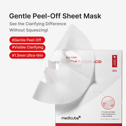 medicube Hypochlorous Acid Peel-Off Sheet Mask 3EA