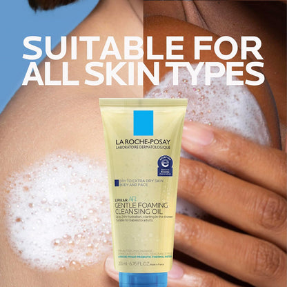 La Roche-Posay Lipikar AP+ Gentle Foaming Cleansing Oil, with Shea Butter