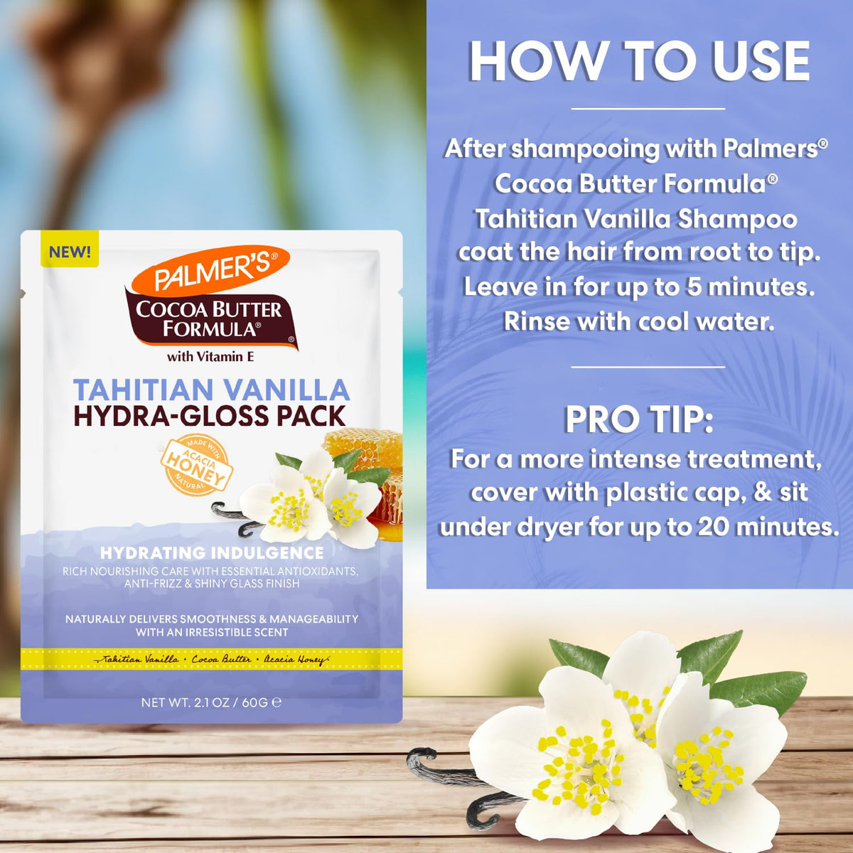 Palmer's Tahitian Vanilla Hydra-Gloss Conditioning Treatment (2.1 Fl Oz)