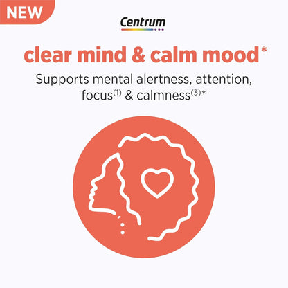 Centrum Clear Mind and Calm Mood Menopause Support Tablets, 30 Count