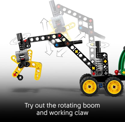 LEGO Technic John Deere 1470H Wheeled Harvester Building Toy for Kids - Heavy Vehicle Playset W/Realistic Suspension & Steering - STEM Toy for Boys & Girls, Ages 7+ - Gift Idea for Birthdays - 42218