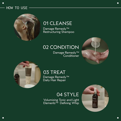 AVEDA Damage Remedy Restructuring Conditioner for Damaged Hair | Repairs and Strengthens Damaged Hair | Detangles and Softens | with Quinoa Protein | 96% Naturally Derived*, 6.7 Fl Oz