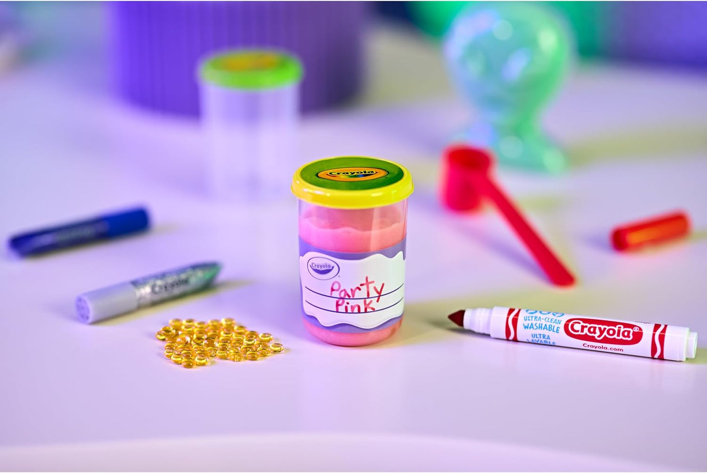 Crayola Goo All-in-1 Sensory Station, Galactic Slime Making Kit for Kids, Less Mess, DIY Arts & Crafts Set, Gifts for Kids, Ages 6+