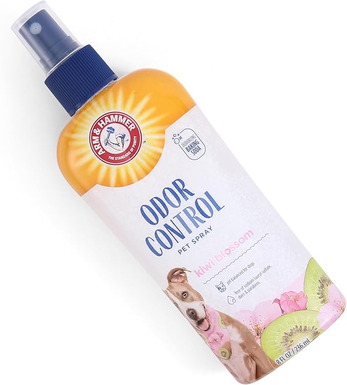Arm & Hammer Super Deodorizing Dog Spray, Kiwi Blossom, 8 Fl Oz, 2-Pack