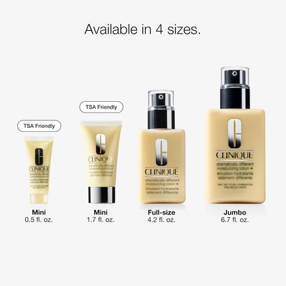 Clinique Dramatically Different Moisturizing Lotion+ | Hydrating Face Moisturizer With Glycerin and Urea | Strengthens Skin Barrier | Step 3 in 3-Step Skin Care Routine