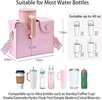 Stanley Cup Purse.Stanley Purse Cup Holder Bag.Water Bottle Holder. Bag with Water Bottle Pocket