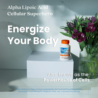 Doctor's Best Alpha Lipoic Acid Supplement 150mg, for Men & Women, 120 Caps
