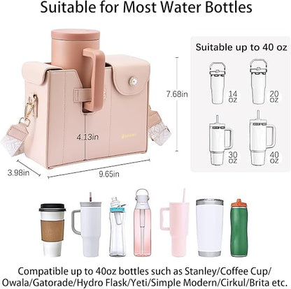 Stanley Cup Purse.Stanley Purse Cup Holder Bag.Water Bottle Holder. Bag with Water Bottle Pocket