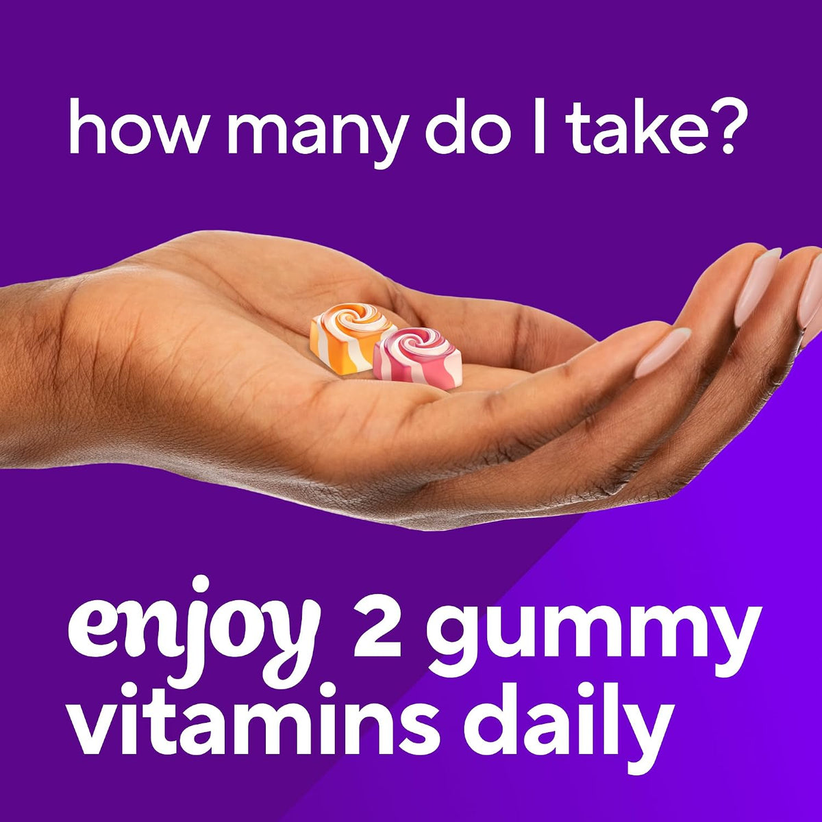 Vitafusion Calcium Gummies 500 mg Per 2 Gummies with Vitamin D3