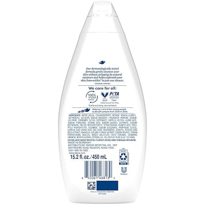 Dove Body Wash, Gentle Pamper 3-Pack – Soothing Moisturizing Cleanser for Soft Skin, 15.22 Oz Ea