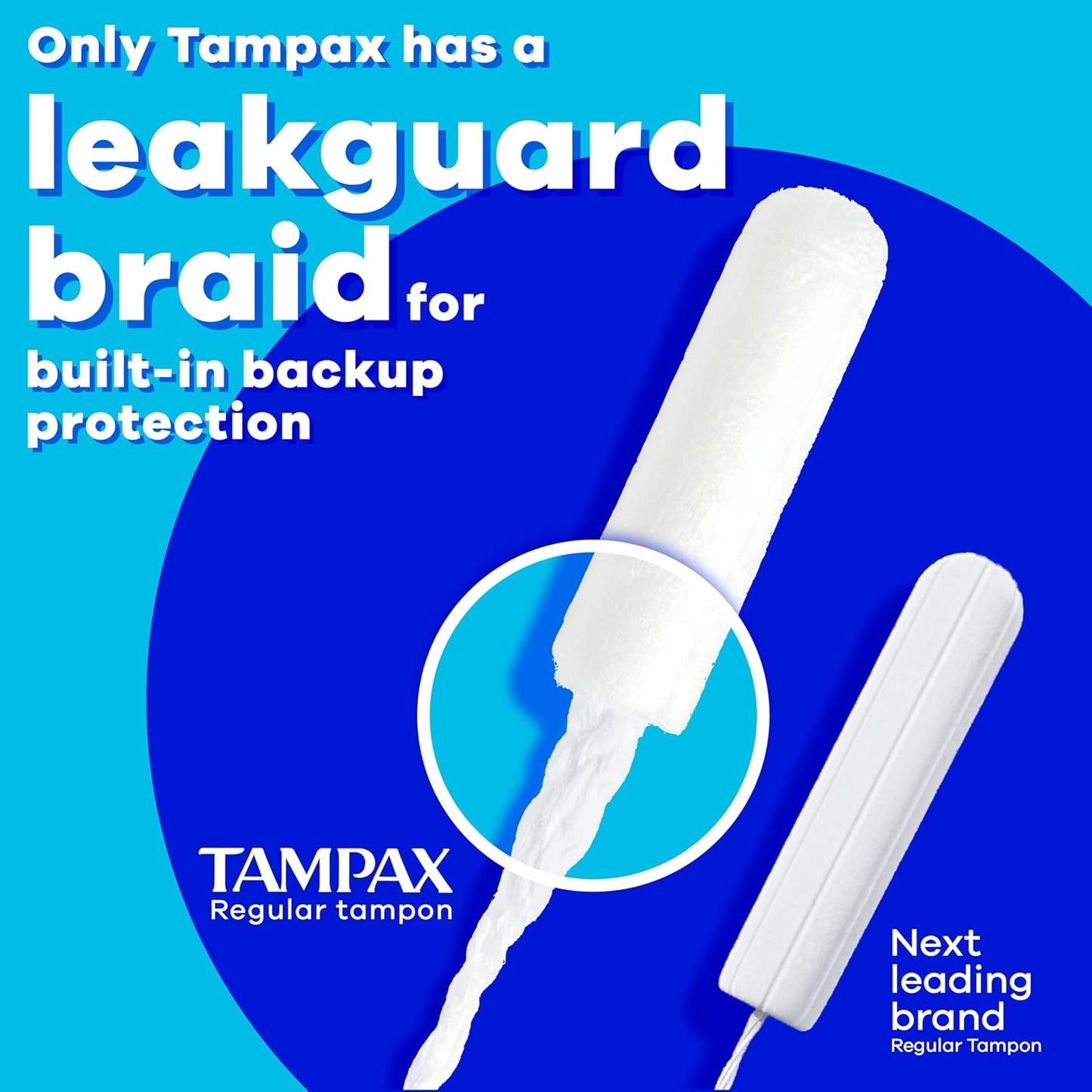 Tampax Pearl Tampons for Women Multipack, with LeakGuard Braid, Light/Regular/Super Absorbency, Unscented, 94 Count (2 Packs of 47) (Packaging May Vary)