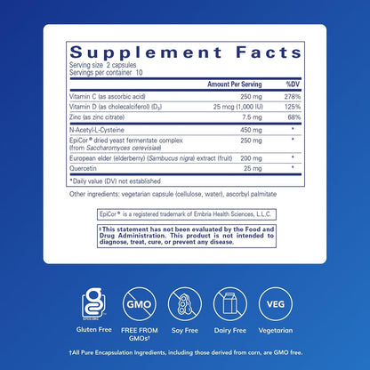 Pure Encapsulations PureDefense with NAC, 20 Capsules