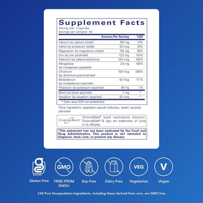 Pure Encapsulations Mineral 650 Without Copper & Iron, 180 Capsules