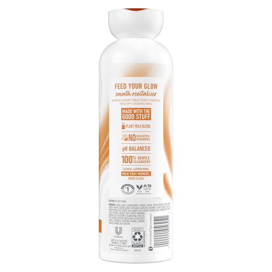Dove Plant Milk Body Wash Coconut & Lychee, 17.5 fl oz I Plant milk body wash with coconut milk blend and tropical lychee scent for soft, moisturized and healthy-looking skin