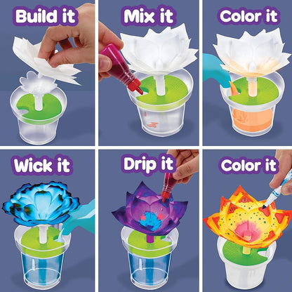 Crayola Paper Flower Science Kit, Color Changing Flowers, Gift for Kids Ages 7, 8, 9, 10 (Pack of 2)