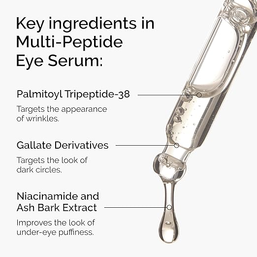 The Ordinary Multi-Peptide Serum Duo, Anti-Aging Skin Care Set for Face and Eye Support, Multi-Peptide + Hyaluronic Acid and Eye Serum