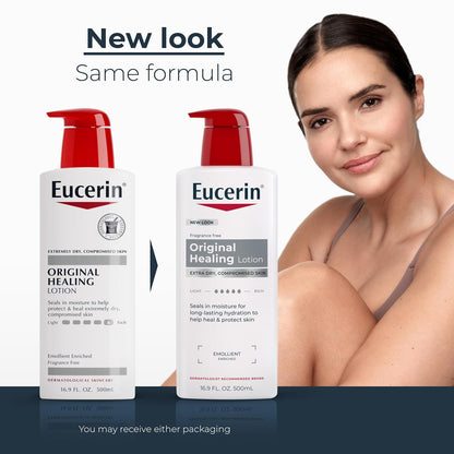 Eucerin Original Healing Lotion, Emollient Enriched, 16.9 FL OZ