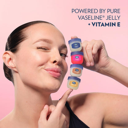 Vaseline Lip Therapy Rosy Lips 3-Pack – Moisturizing Lip Balm for Very Dry Lips in Mini Jars, 0.25 Oz.