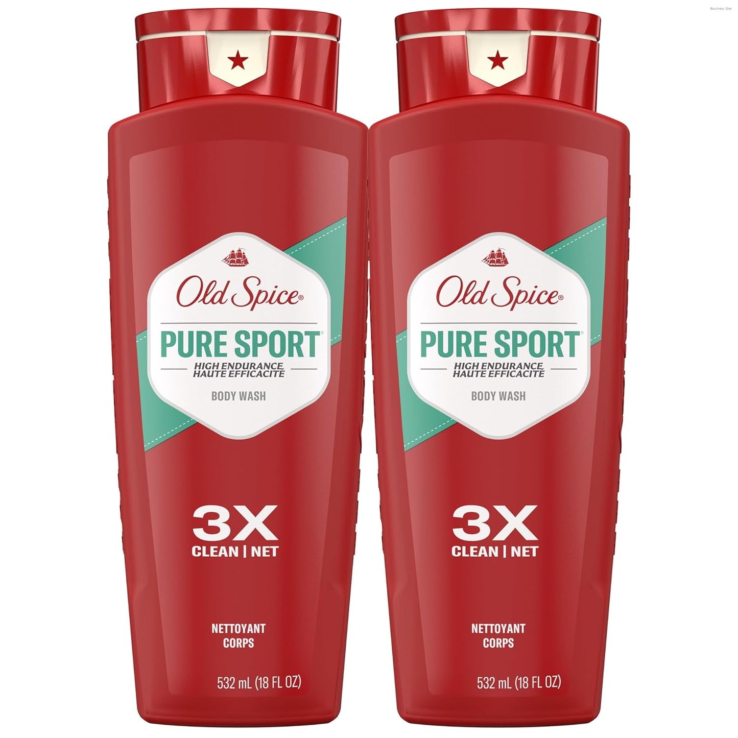 Old Spice Refreshing Body Wash for Men, High Endurance, 3X Defense, 24/7 Shower Fresh with Long Lasting Scent, Pure Sport Scent, 24 oz (Pack of 2)