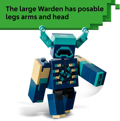 LEGO Minecraft The Warden Encounter Kids Toy - Collectible Building Set for Boys and Girls 7+- with Silent Ranger Minifigure - Great Birthday Gift for Gamers and Kids Who Love Minecraft Toys - 21274