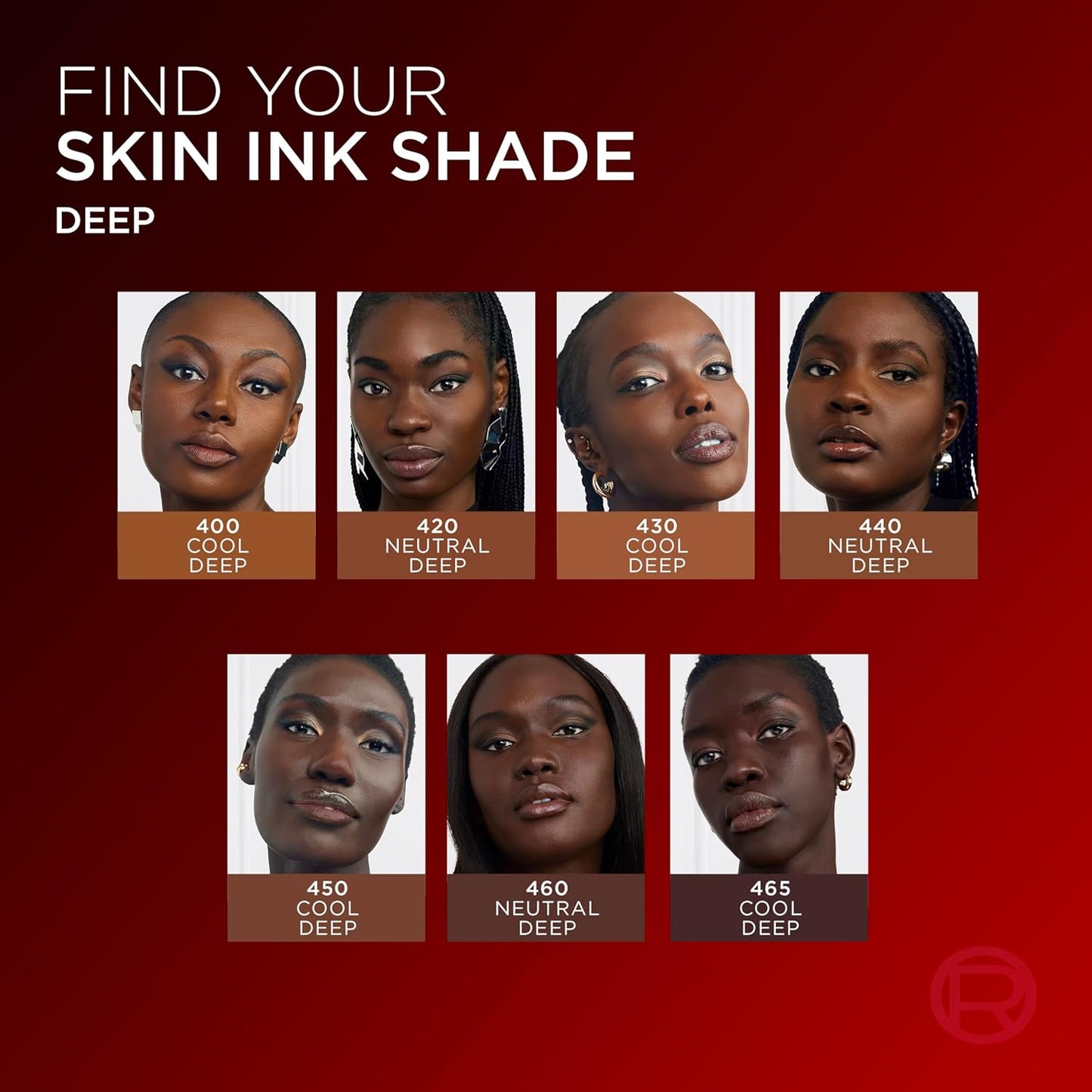 L'Oreal Paris Infallible Skin Ink 2-in-1 Foundation Concealer Hybrid Face Makeup, up to 48HR Transfer-Resistant with Medium Coverage, 465 Rich Cool (Pack of 2)