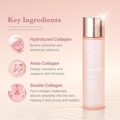 medicube Triple Collagen Toner for Deep Hydration & Plump Skin, 4.73 fl.oz.