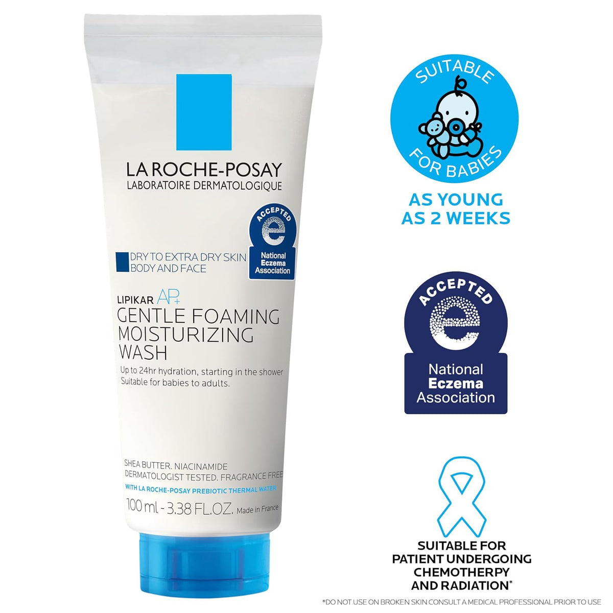 La Roche-Posay Lipikar AP+ Gentle Moisturizing Body Wash, with Shea Butter