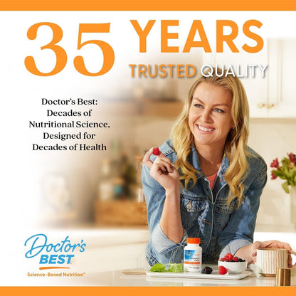 Doctor's BEST Natural Vitamin K2 MK7 Supplement, Non GMO, 60 Veg Caps