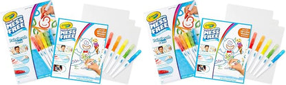 Crayola Color Wonder Paintbrush Pens & Paper, Mess Free Coloring for Toddlers, Painting Set, Toddler Arts & Crafts, Kids Gift, 6 Piece Set (Pack of 2)
