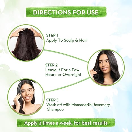 Mamaearth Rosemary Hair Oil with Rosemary & Methi Dana 6.76 Fl Oz/200 ml