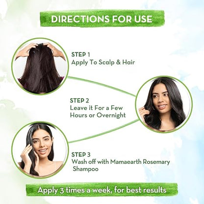 Mamaearth Rosemary Hair Oil with Rosemary & Methi Dana 6.76 Fl Oz/200 ml