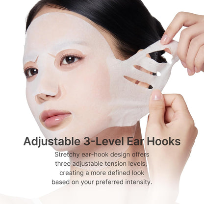 medicube PDRN Pink Tension Up Sheet Mask - 3-Step Contouring Mask