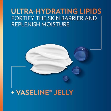 Vaseline Men Fast Absorbing 3-in-1 Face, Hands & Body Lotion for Men, 4 pack For Dry Skin,Absorbs in Just 15 Seconds for Moisturized Skin 20.3 Oz