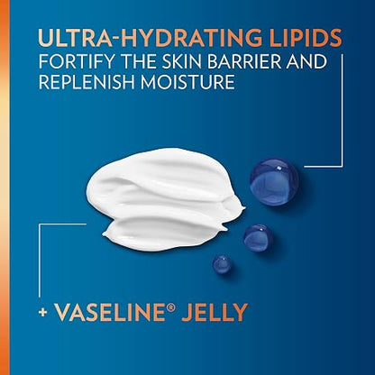 Vaseline Men Fast Absorbing 3-in-1 Face, Hands & Body Lotion for Men, 4 pack For Dry Skin,Absorbs in Just 15 Seconds for Moisturized Skin 20.3 Oz
