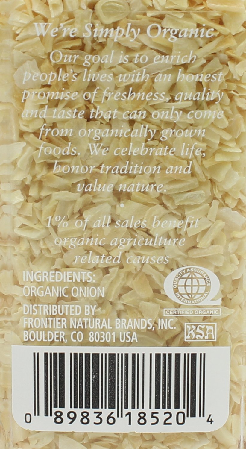 Simply Organic Certified Organic Minced White Onion, 2.21-Ounce Jar, Warm, Sweet, Salty Flavor For Stews & Soups, Kosher (Pack of 2)