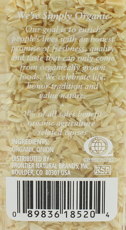 Simply Organic Certified Organic Minced White Onion, 2.21-Ounce Jar, Warm, Sweet, Salty Flavor For Stews & Soups, Kosher (Pack of 2)