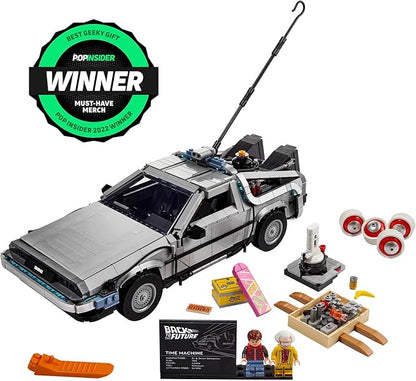 LEGO Icons Back to the Future Time Machine 10300, Model Car Building Kit Based on the Delorean from the Iconic Movie, Perfect Build for Teens and Adults Who Love to Create | Lego Back To The Future Lego 1872 Pieces - Time Machine #10300