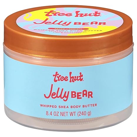 Tree Hut Jelly Bear Whipped Shea Body Butter, Hydrating & Nourishing Body Lotion with Natural Oils, Moisturizer for Soft & Smooth Skin, 8.4 Oz