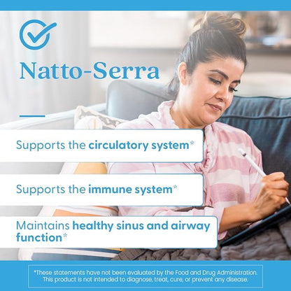 Doctor's Best Natto Serra, for Men & Women, Non GMO, Vegan, 90 Veg Capsules